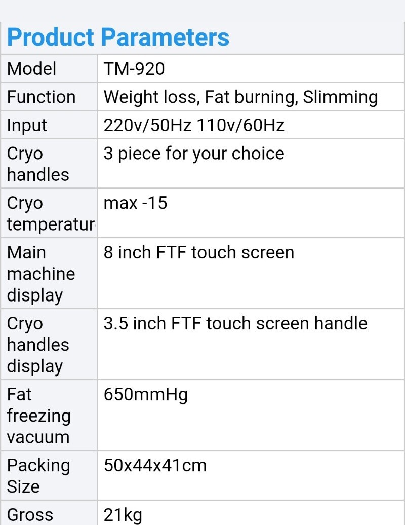 3 Handles Cold Freezing Cool Body Chin, Double Chin Massage Beauty Machine