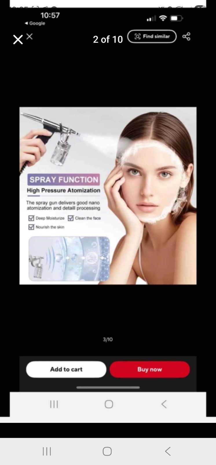 SEWDY Ultrasonic Cavitation Facial Machine w/ Spray Function, Multiple Probes