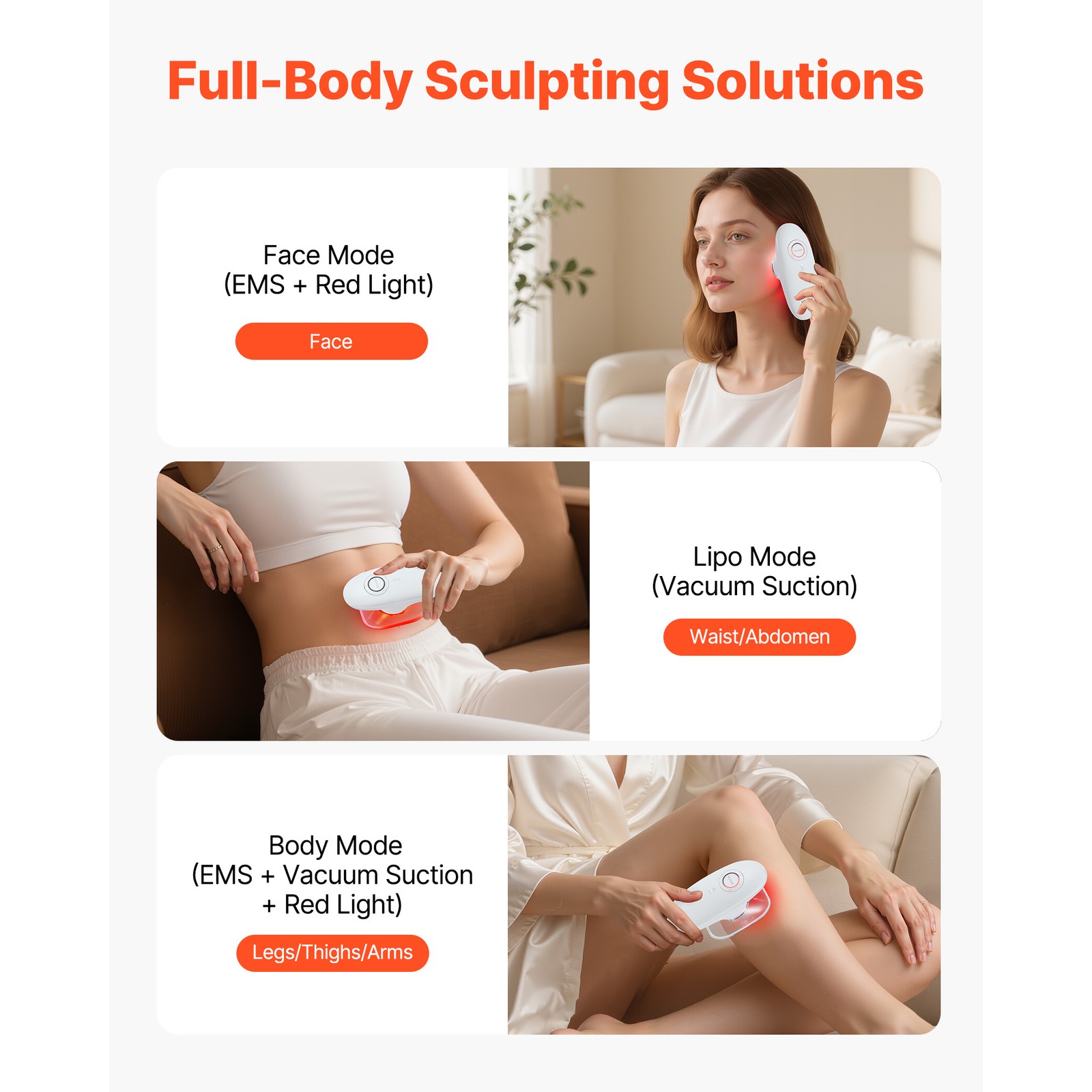 Uimoso 3-in-1 Electric Body Contouring Device with Adjustable Modes