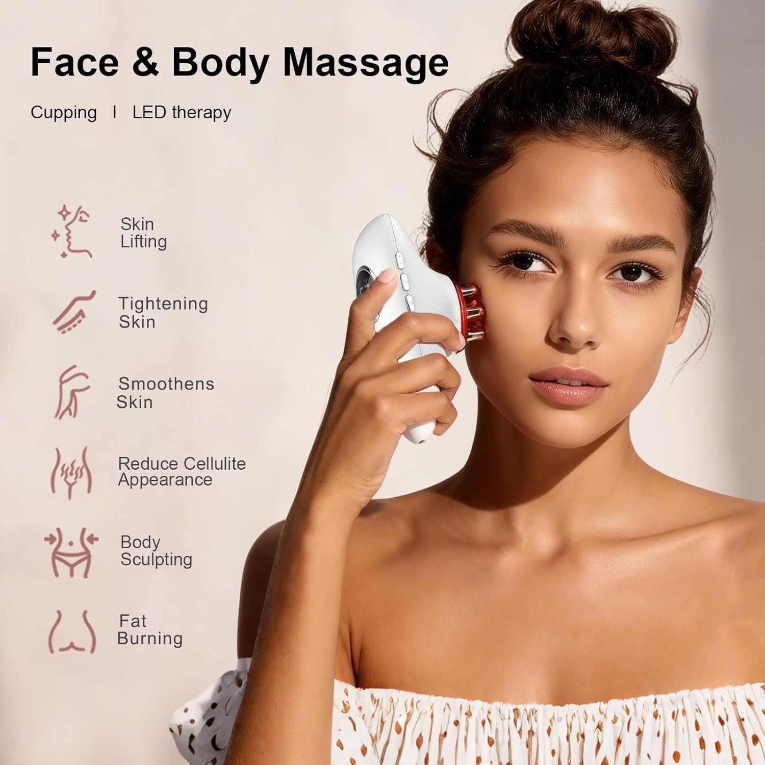 Cordless Cellulite Massage Tool – Adjustable Cupping Therapy for Home & Travel