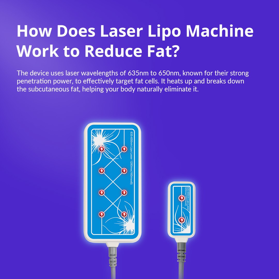 160mw Led Laser Beauty Machine Slimming Massager 635nm 650nm Wavelength Home Use