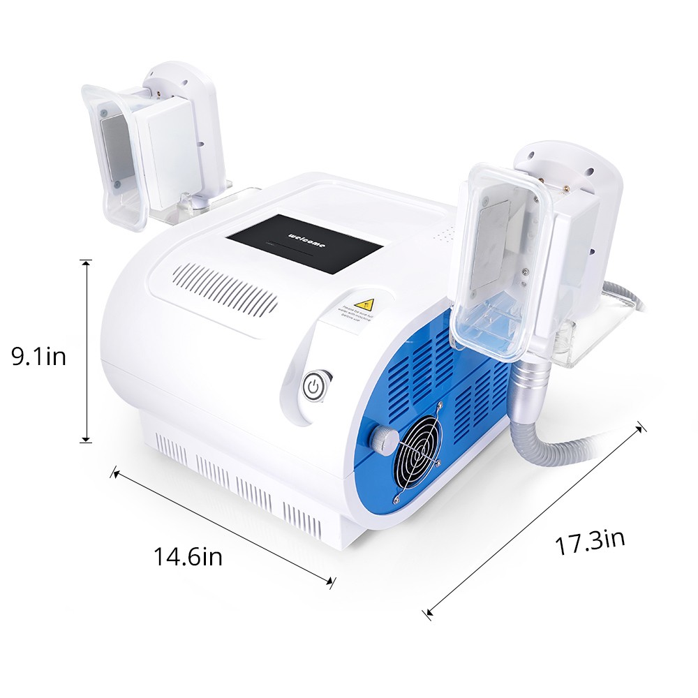 Cool Freeze Beauty Device 2 Handles for Body Figure Enhancement Salon Studio