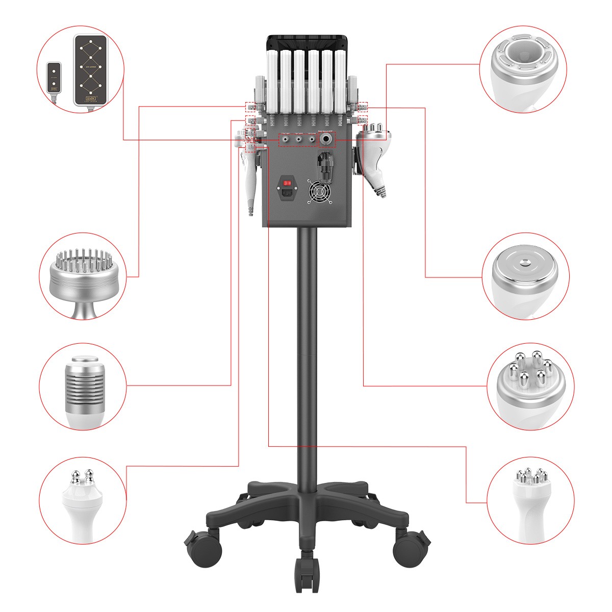 Pro Standing 9 in 1 Beauty Machine for Skin Elasticity & Silhouette Enhancement