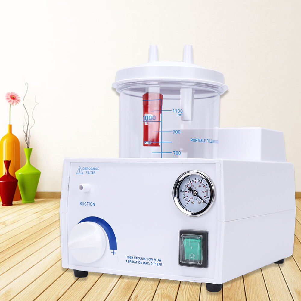 Emergency Dental Phlegm Suction Unit Portable Medical Vacuum Aspirator Machine