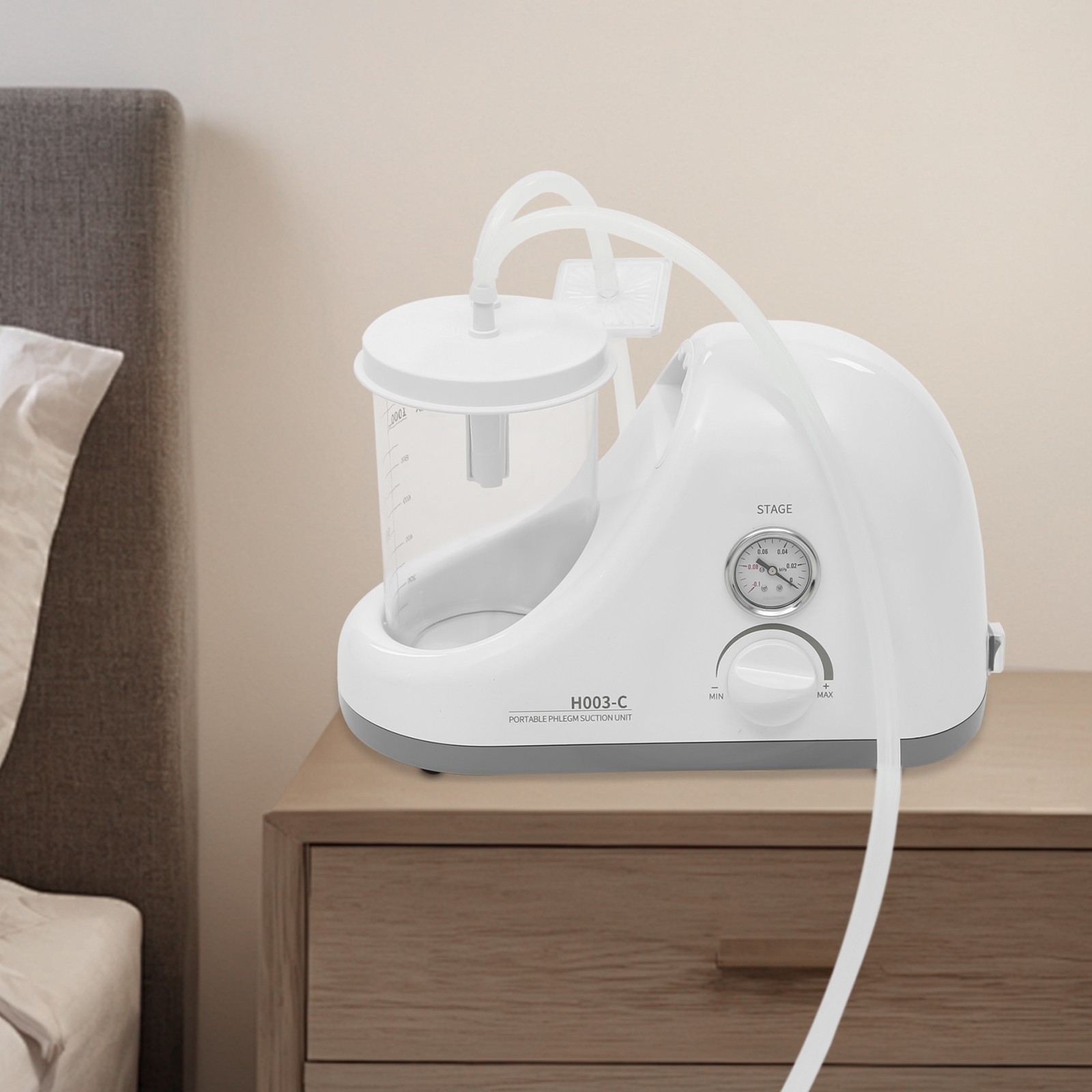 Portable Dental Phlegm Suction Unit Emergency Medical Vacuum Aspirator Machine