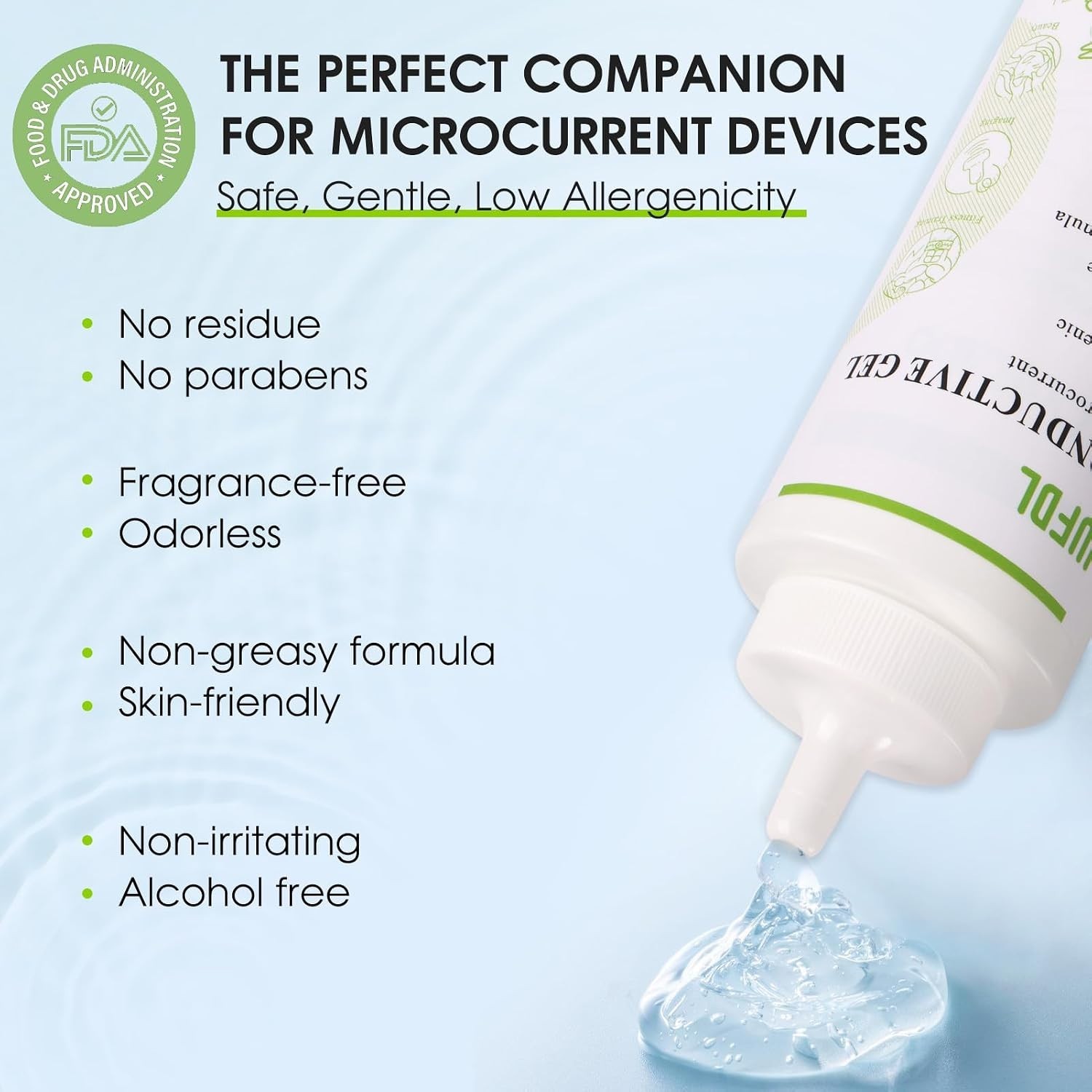 Moisturizing Conductive Gel for EMS, RF & TENS – 8.5 oz Non-Sticky Formula