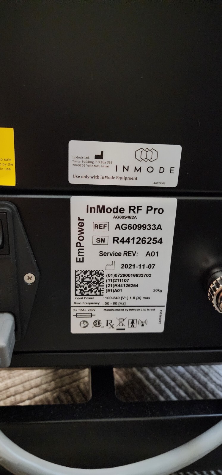 2022 Inmode Empower RF Pro With Morpheus8, Morpheus Body, FormaV, Vtone and Tone