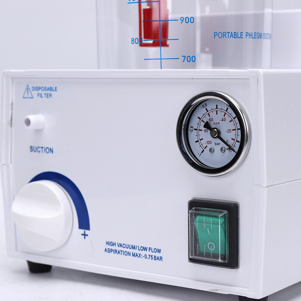 Portable Dental Phlegm Suction Unit Emergency Medical Vacuum Aspirator Machine