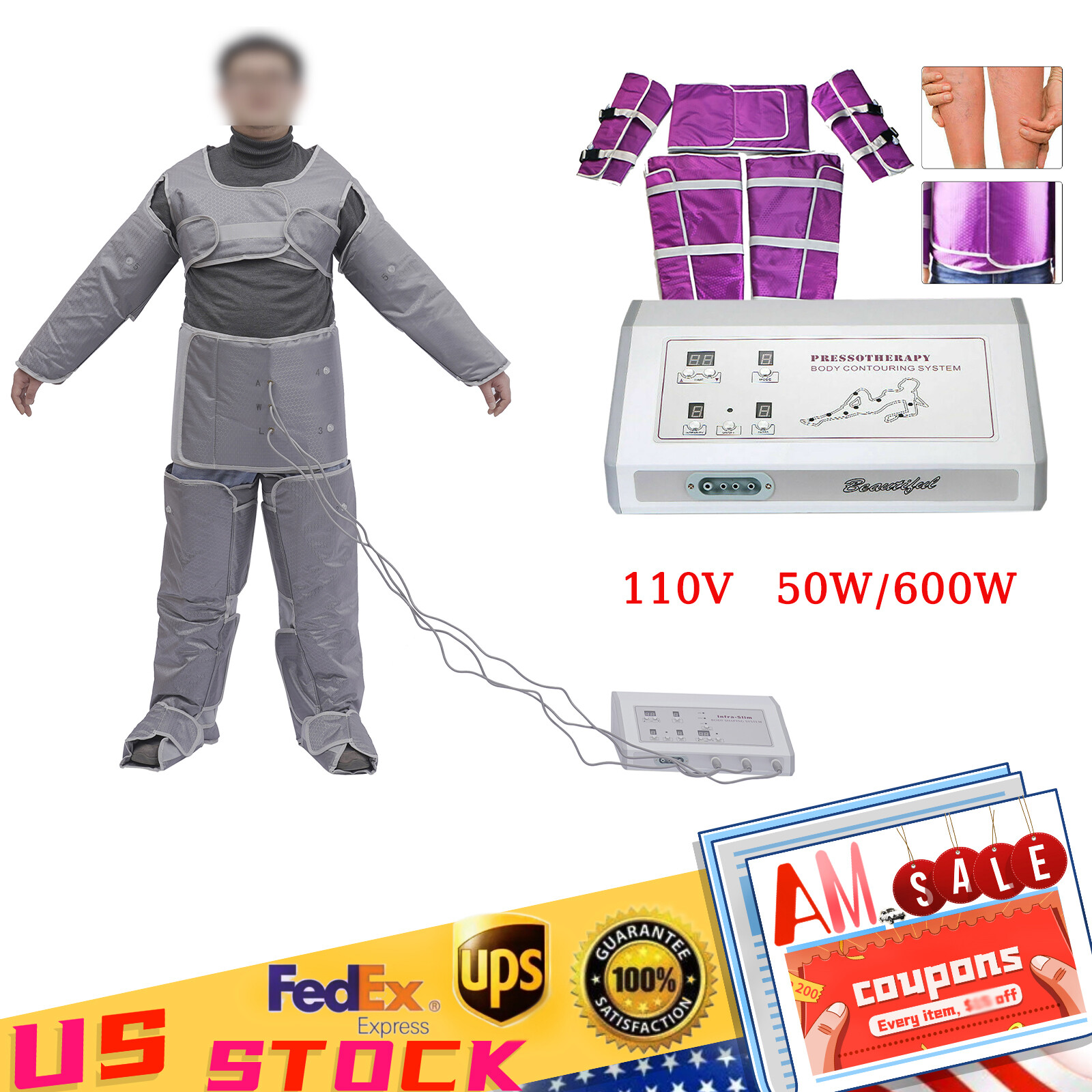 Pressotherapy Lymphatic Drainage Full Body Slim Massage Blanket Suit Machine