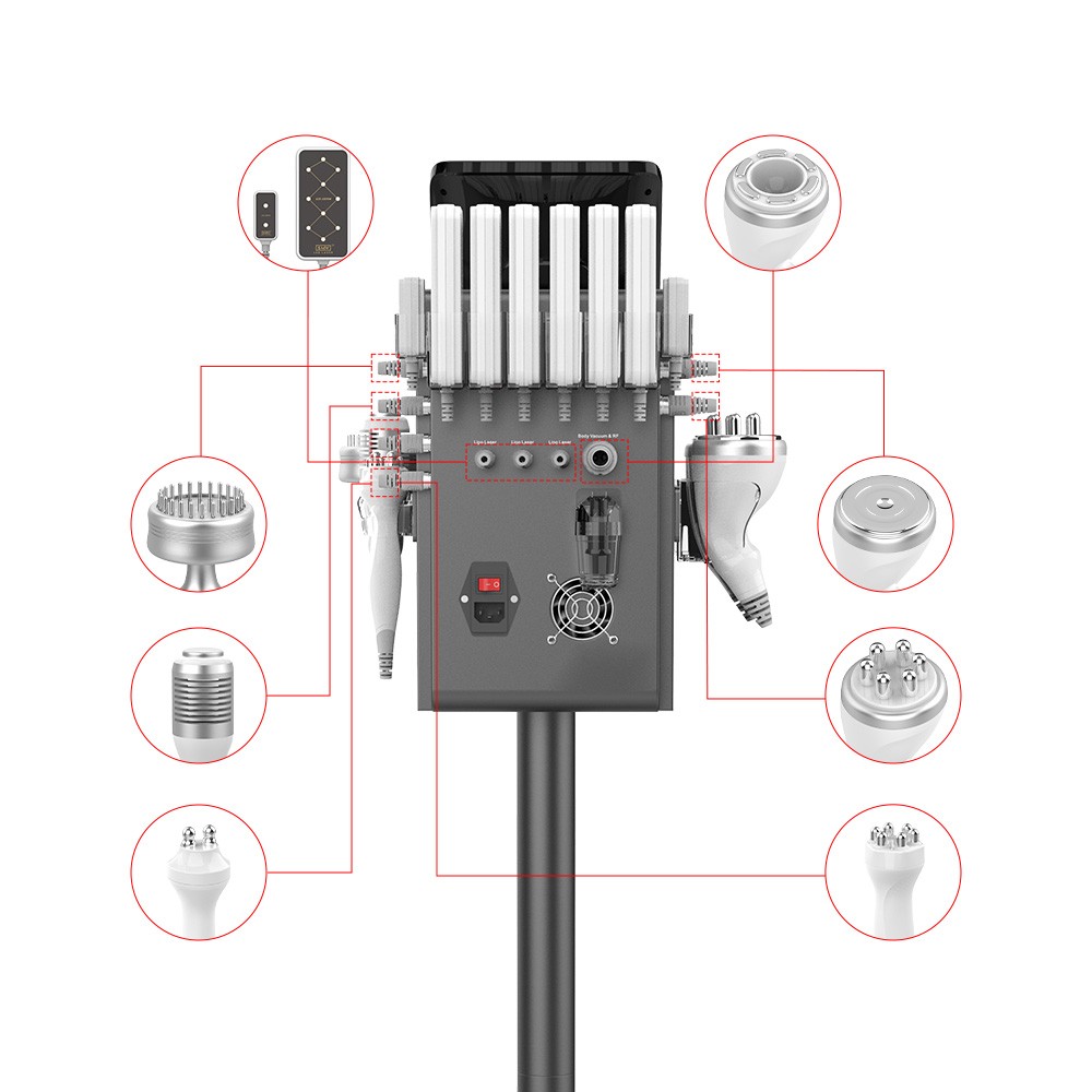 9 in 1 Facial Body Care Beauty Machine Skin Tone Deep Relax Massage Salon Tool