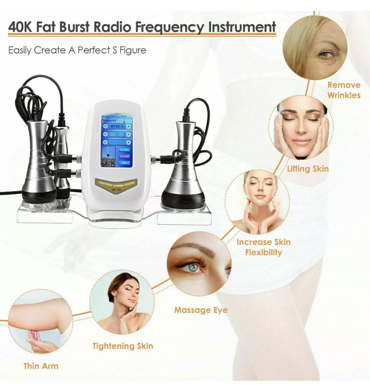 Professional Beauty Body Machine Skin Tightening Wrinkle Removal Equipment USA