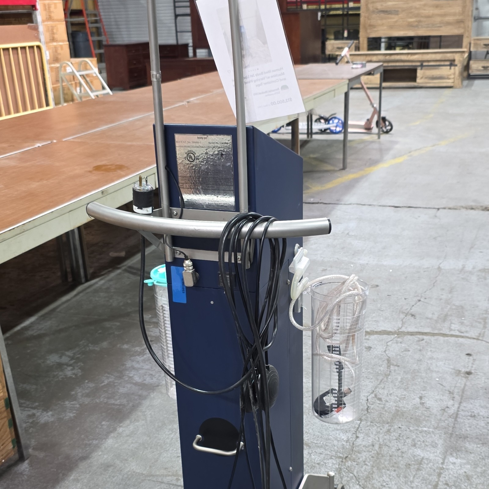Human Med body-jet REF/CAT 500000-1 Cart Mounted Liposuction Laser