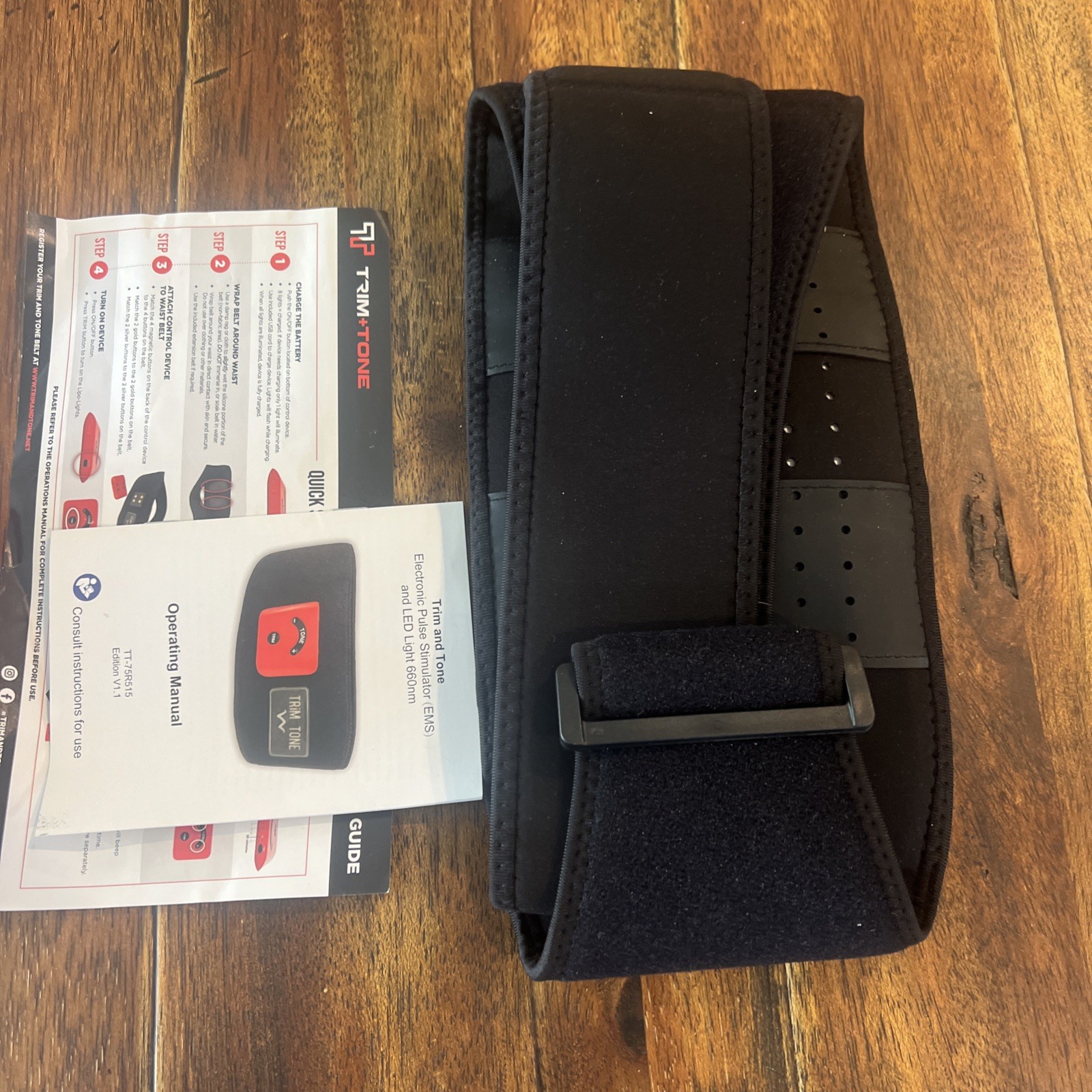 Trim and Tone Belt. Red light Therapy and EMS all in one !