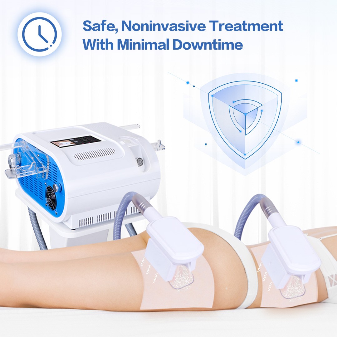 myChway 2 Handles Cold Freeze Beauty Machine for Body Massager Beauty Spa Salon