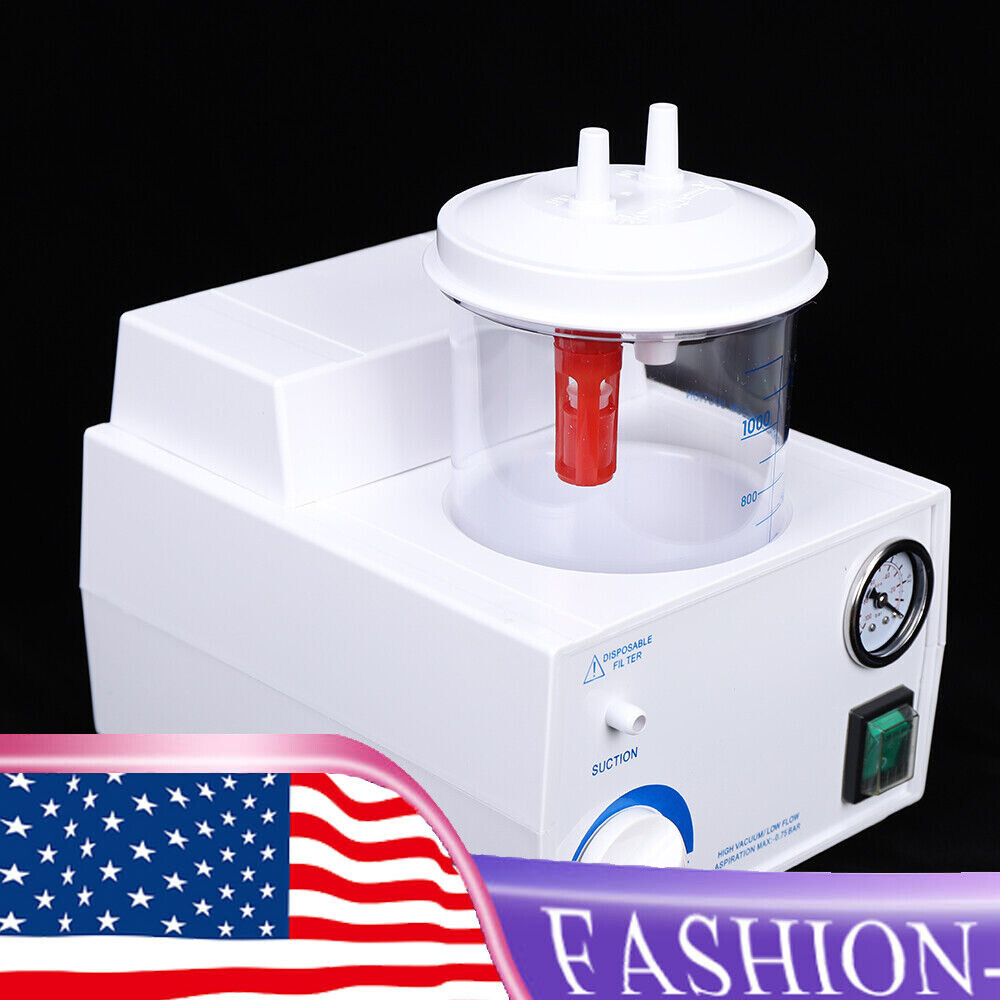 Portable Dental Phlegm Suction Unit Emergency Medical Vacuum Aspirator Machine