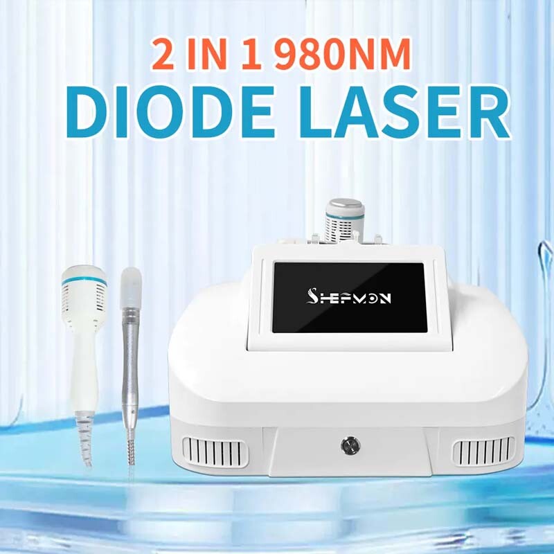 980nm Diode Laser Skin Rejuvenation Machine Spider Veins Facial Redness Reduce