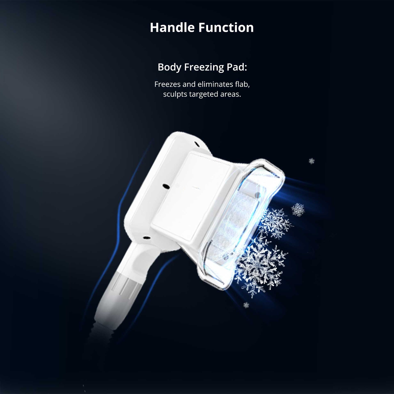 Cool Freeze Beauty Device 2 Handles for Body Figure Enhancement Salon Studio