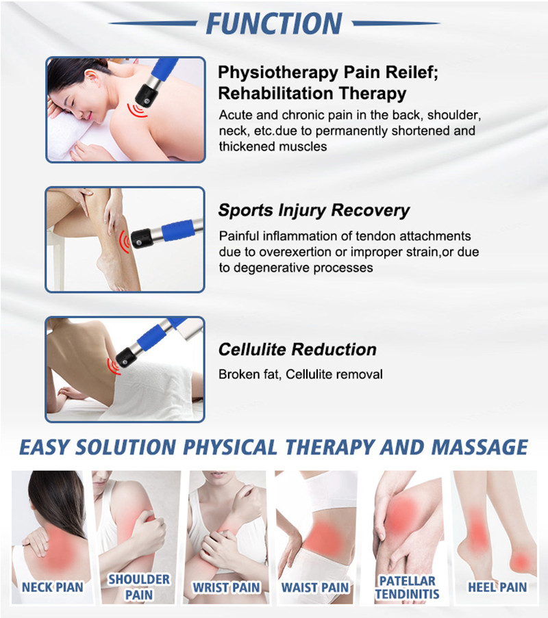 Radial Pneumatic Shockwave Therapy Machine For Muscle Pain Relief ED Treatment