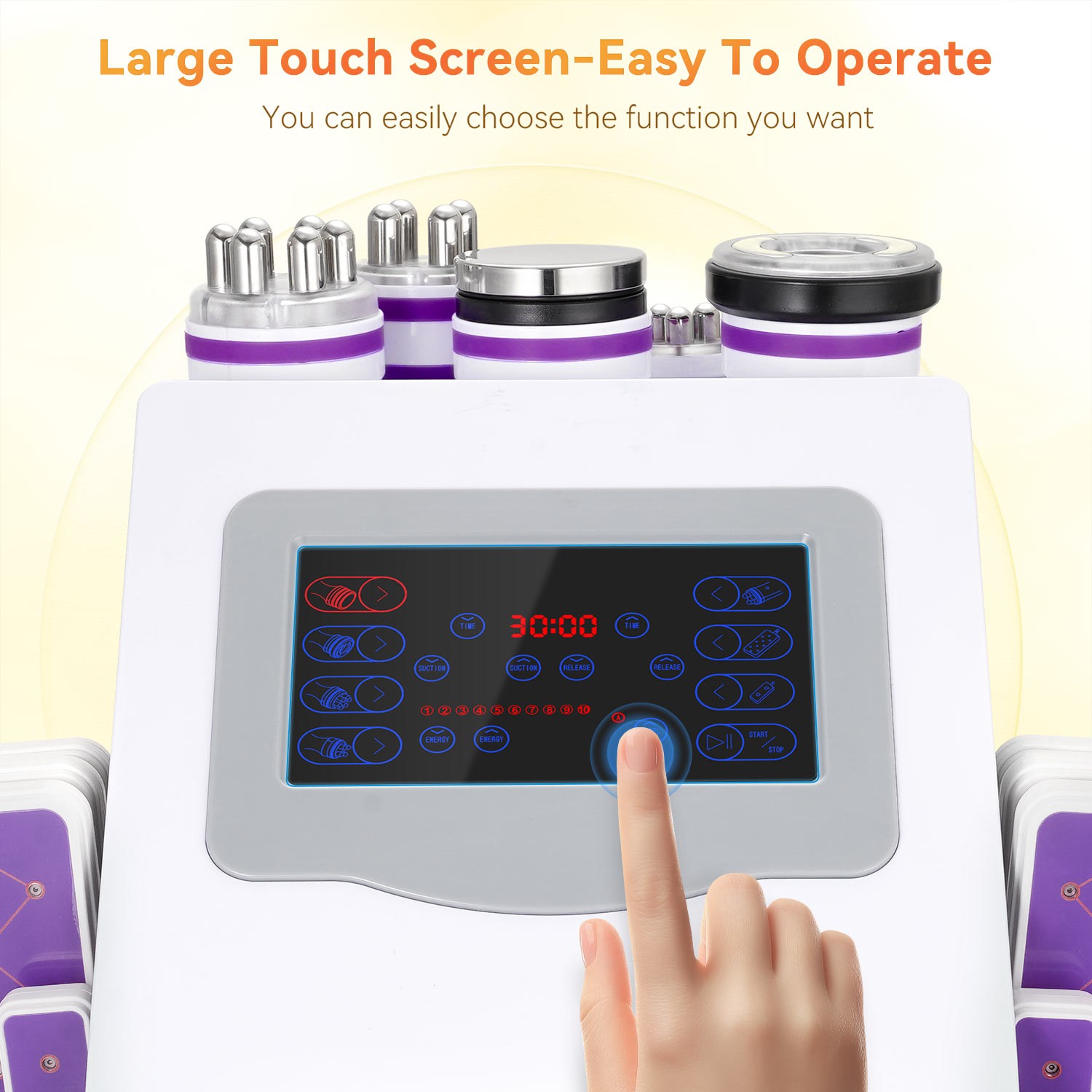 US 6 in 1 Beauty Machine for Body Massage Facial Skin Care Skin Lifting Home use