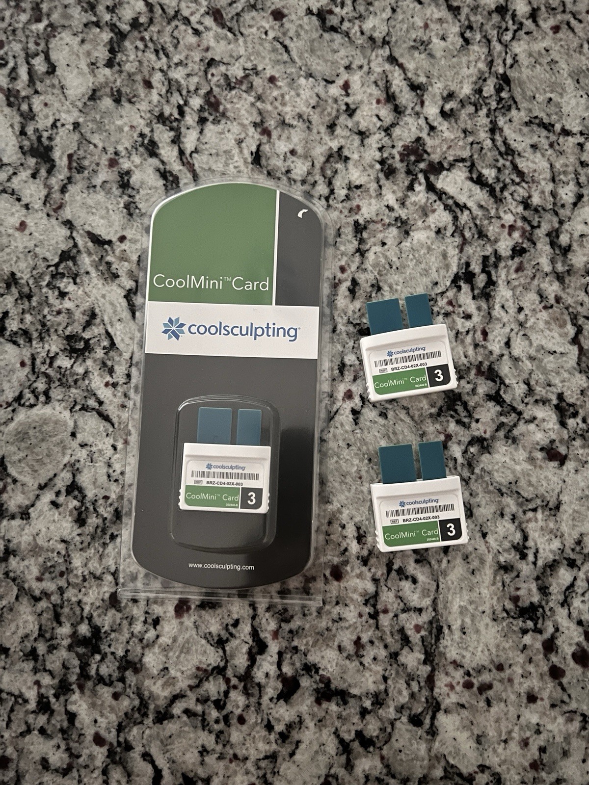 CoolSculpting CoolMini Card BRZ-CD-042-803 Set of 3 Weight Reduction