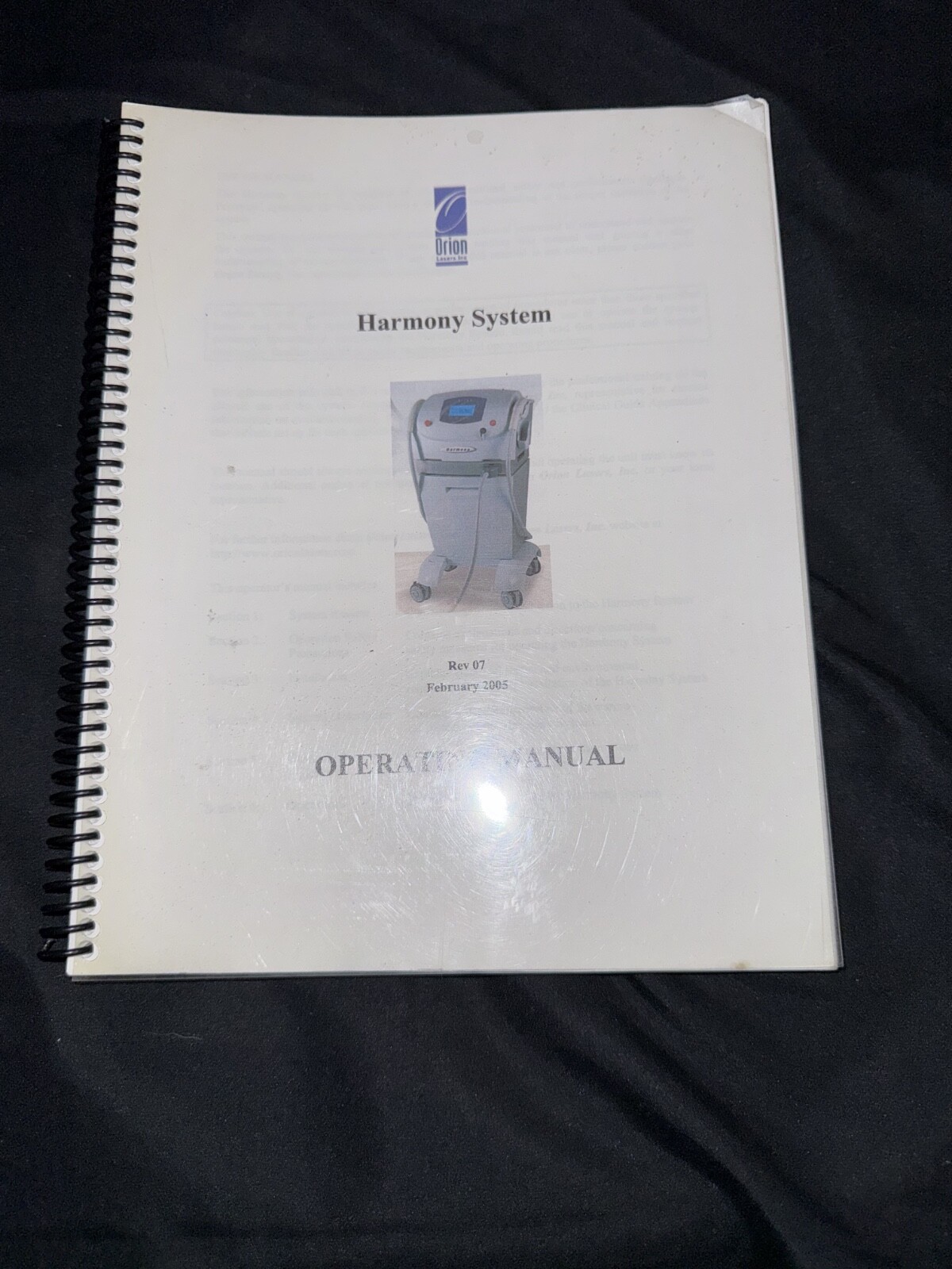 Alma Harmony System Operator’s Manual Revision 07 February 2005