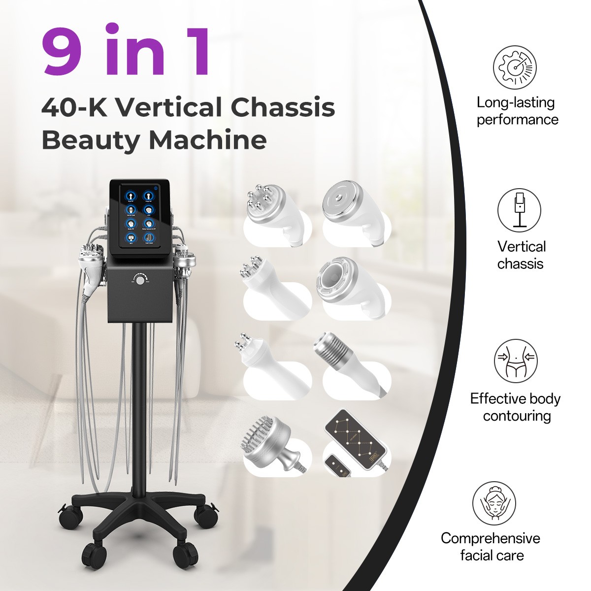 Pro 9 in 1 Beauty Machine for Body Massage Facial Care Skin Lifting Lost Weig79