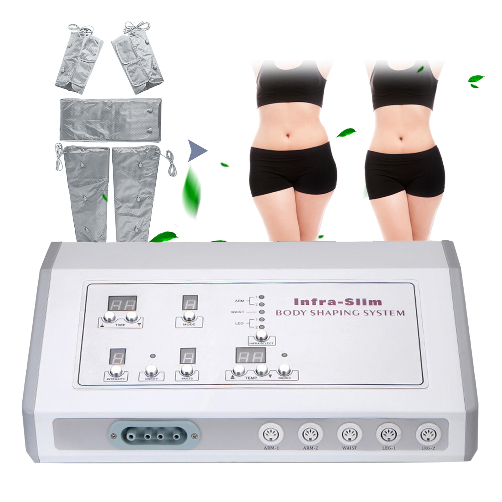 Body Slimming Weight Loss Machine Air Wave Pressure Far Heat Pressotherapy Sale!