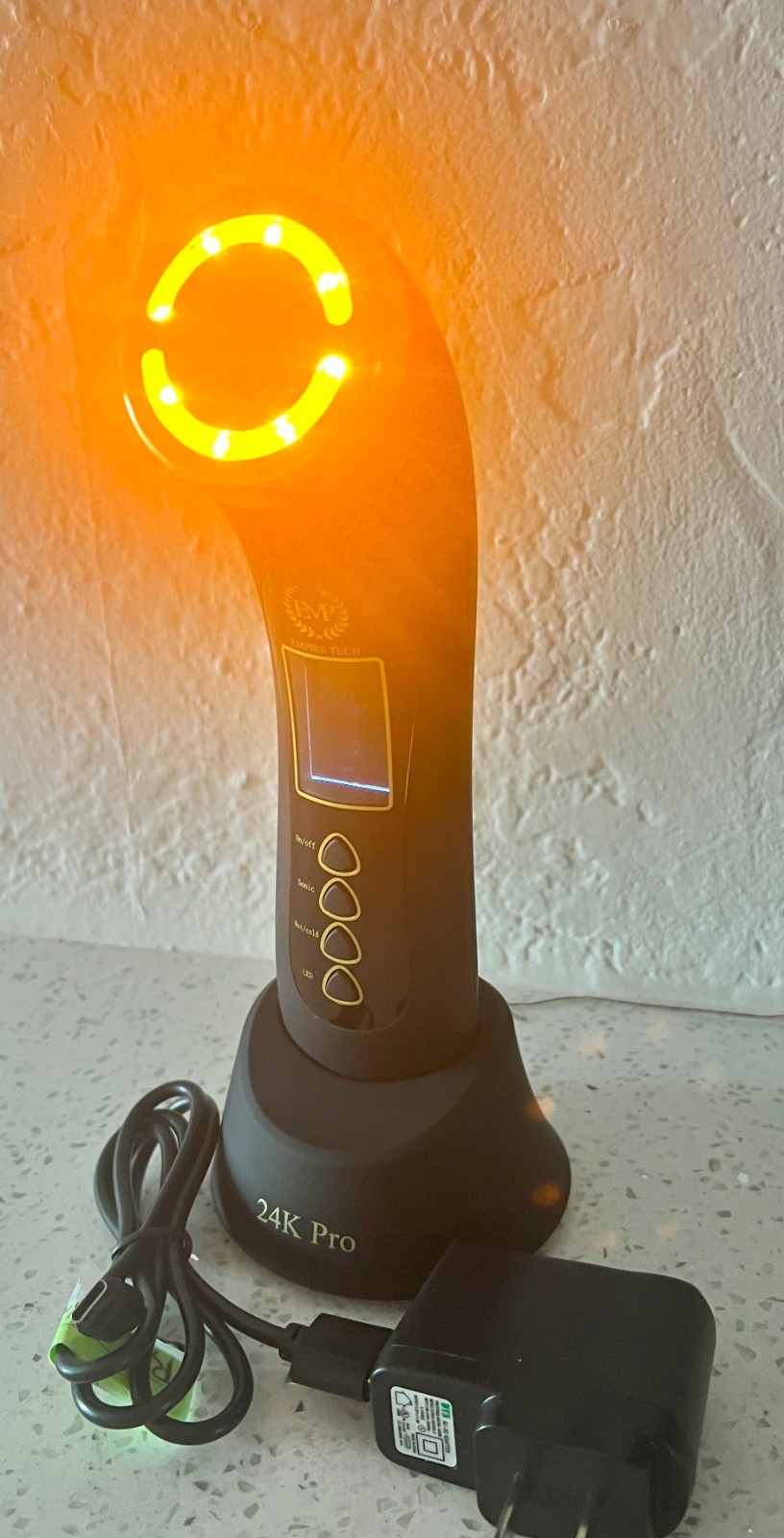 Empire Tech 24K GOLD PRO Red Light Therapy Wand – With 4 Light Treatment Options