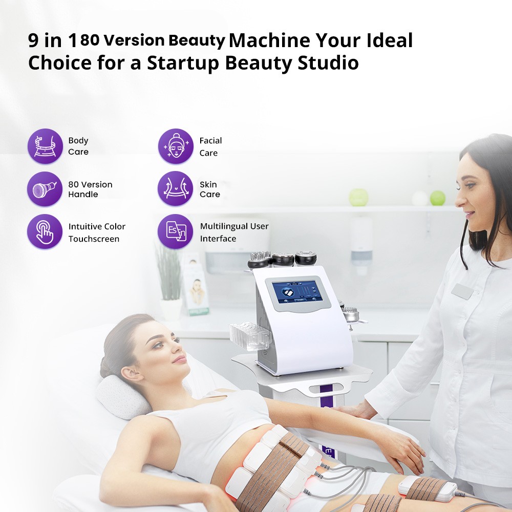 Elite 9 in 1 Beauty Machine for Body Massage Facial Skin Care Beauty Equipment