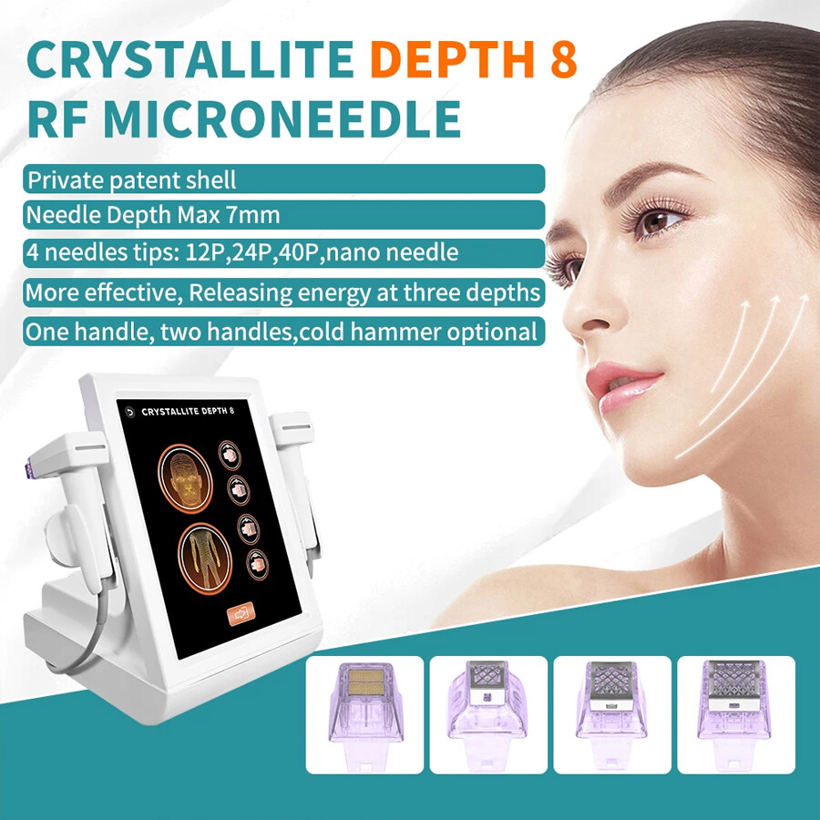 Morpheus8 Fractional Gold Radio Frequency Facial Lifting Skin Tightening Machine