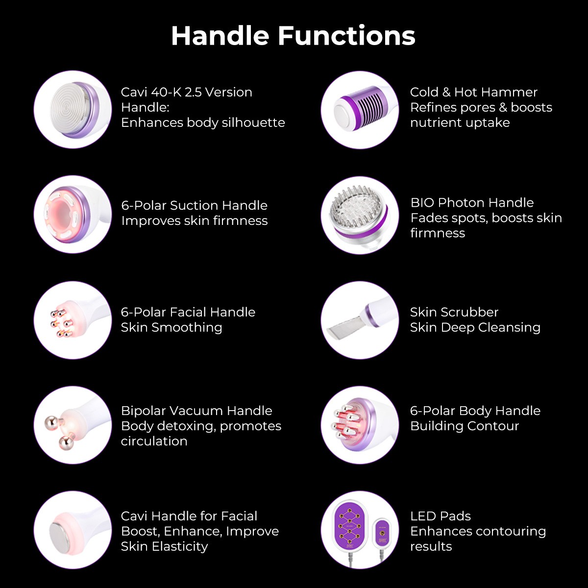 10 in 1 Beauty Machine Full Body Massage & Skin Care for Home Spa Salon Clinic