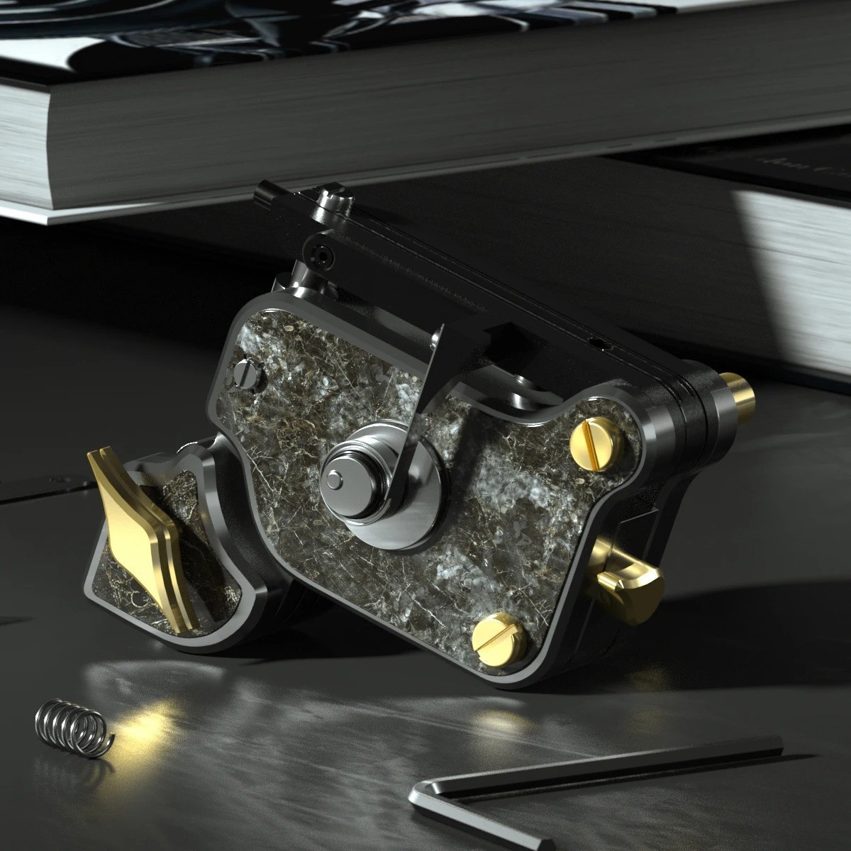 V7 Coreless Motor Rotary Tattoo Machine 14000Rpm Adjustable Stroke Professional