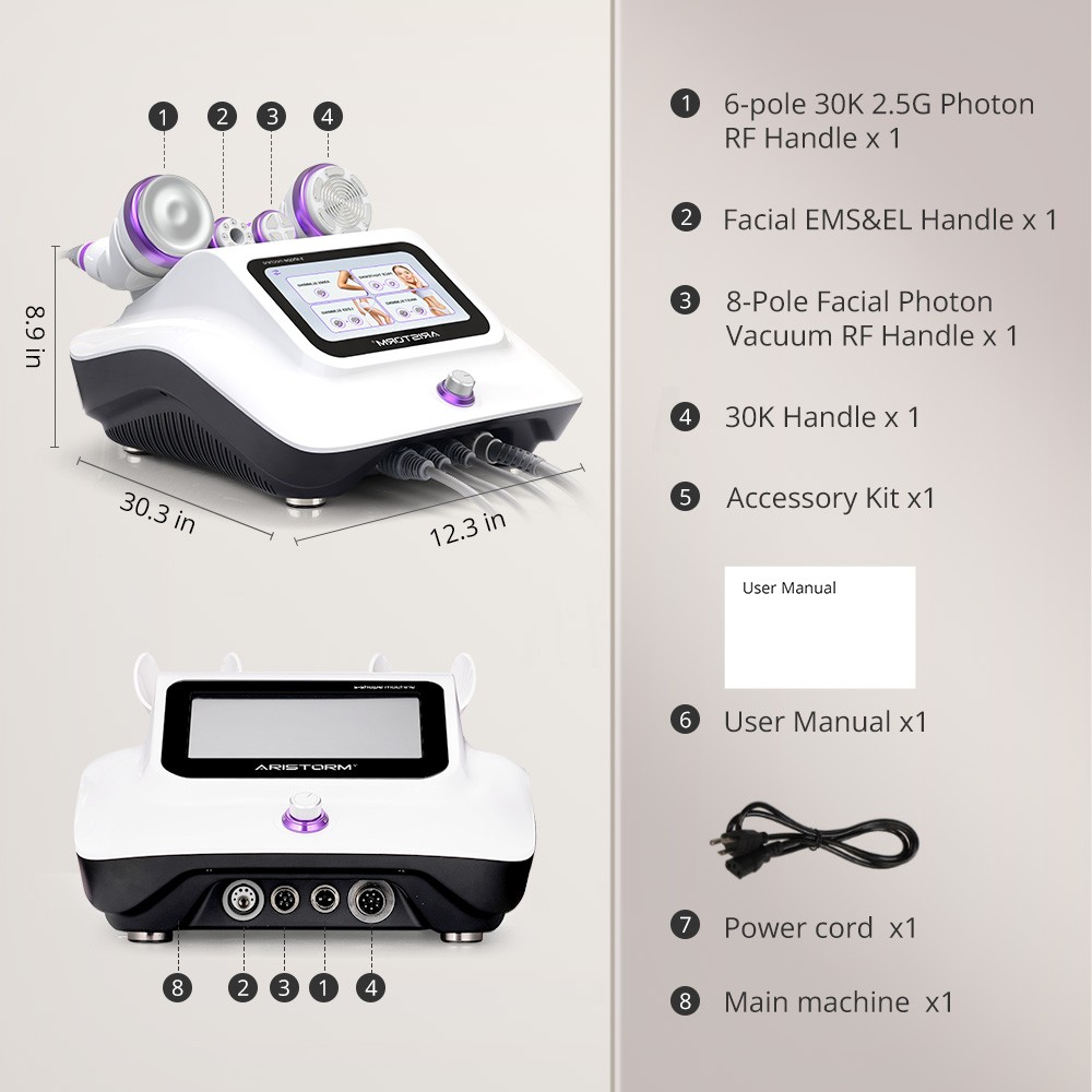Household 4 in 1 Beauty Machine for Body Massage Facial Skin Care Salon SPA