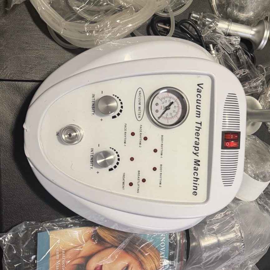 Portable Cavitation & Vacuum Therapy Machine w/ Suction Cups & Hoses