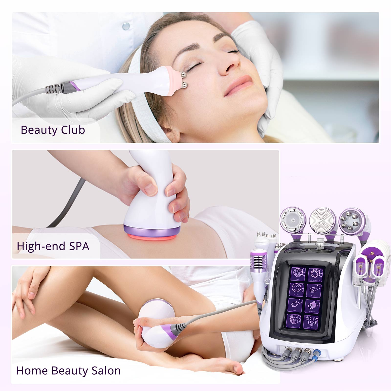 Pro 9 in 1 Beauty Machine for Body Massage Facial Skin Care Enhance Silhouett US
