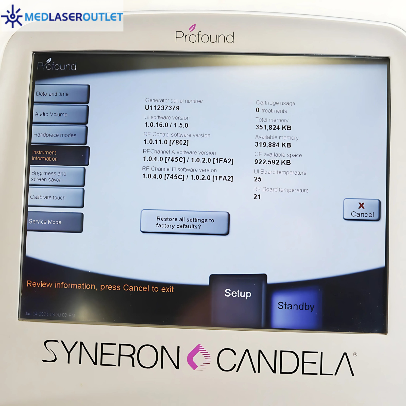 SYNERON CANDELA Profound |Excellent Working Condition | Fully Tested✅ Warrantied