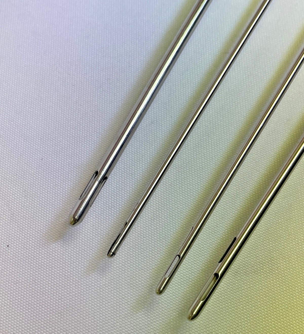 Set of 5 Byron Liposuction Cannulas w/ Sterilization Case Plastic Surgery