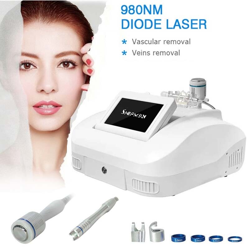 980nm Diode Laser Skin Rejuvenation Machine Spider Veins Facial Redness Reduce