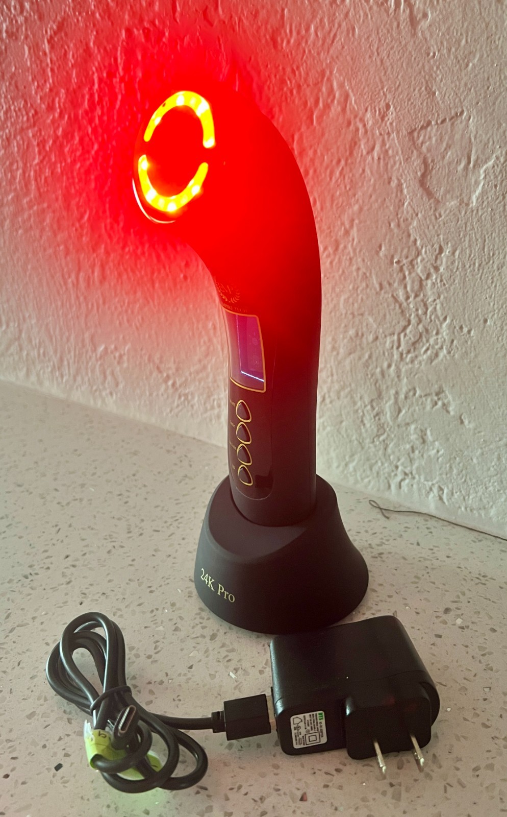 Empire Tech 24K GOLD PRO Red Light Therapy Wand – With 4 Light Treatment Options