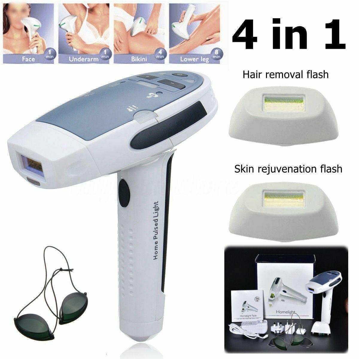 4 in1 Laser IPL Permanent Face &Body Skin Painless Epilator Hair Removal Machine