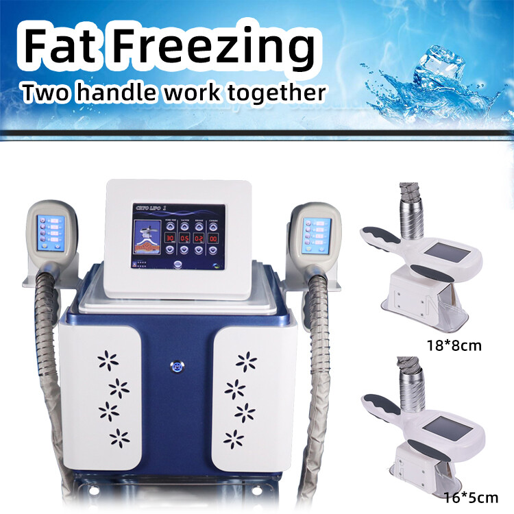 2 Handles Freezing Cold Sculpt Body Massager Double Chin Removal Beauty Machine