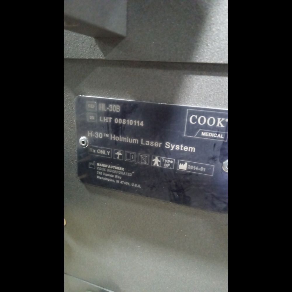Cook Medical HL-30B H-30 Holmium Laser System