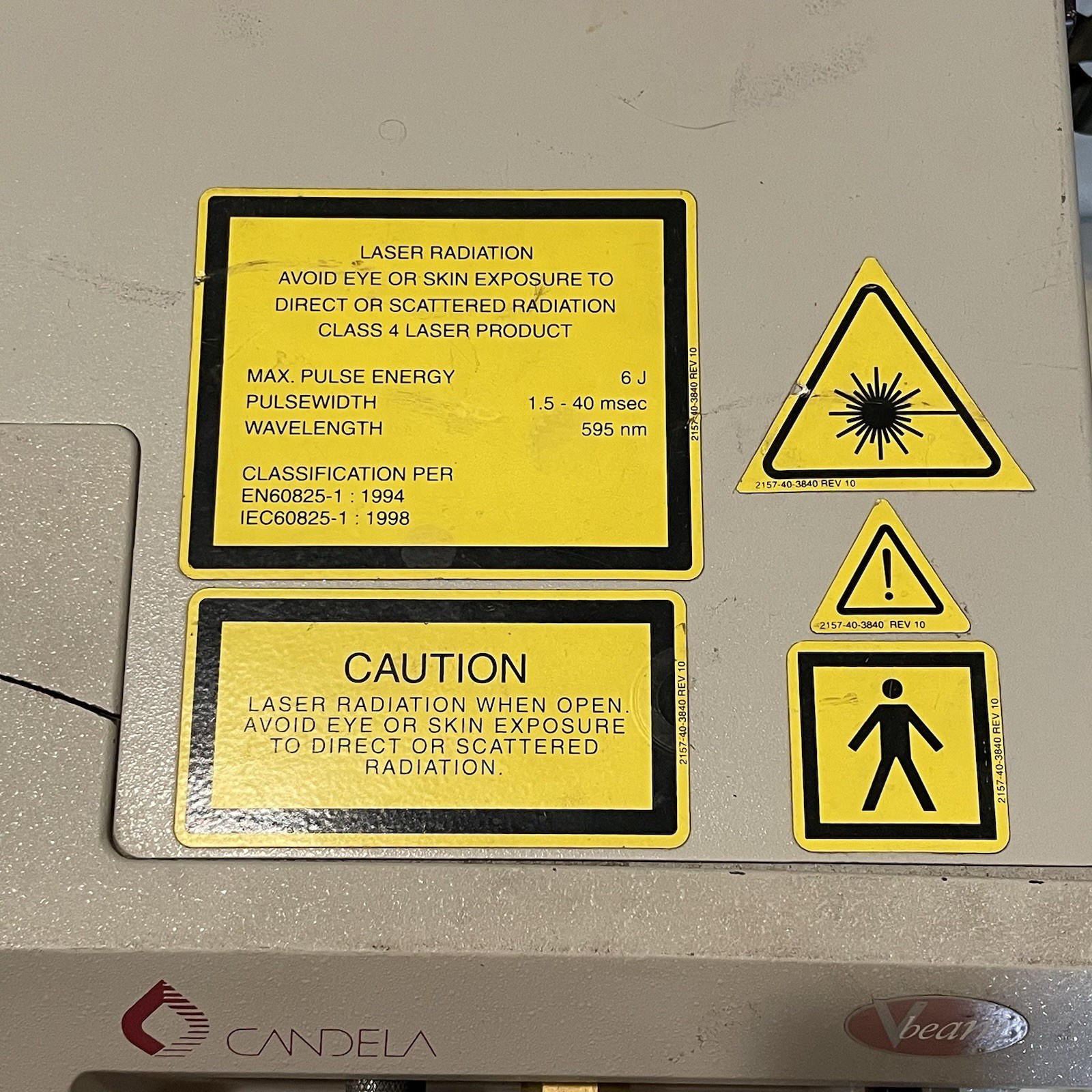 Candela VBeam Pulsed Dye Laser System – For Parts