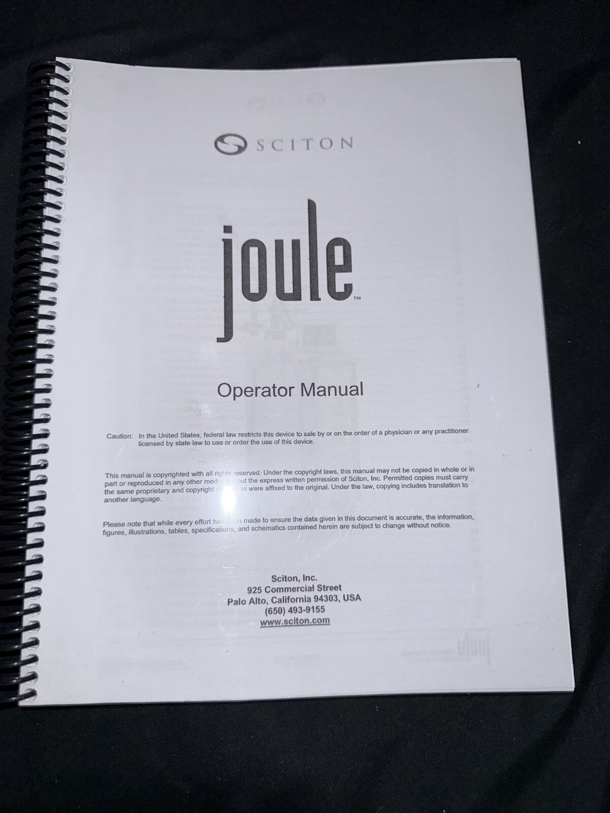 Sciton Joule Operator Manual