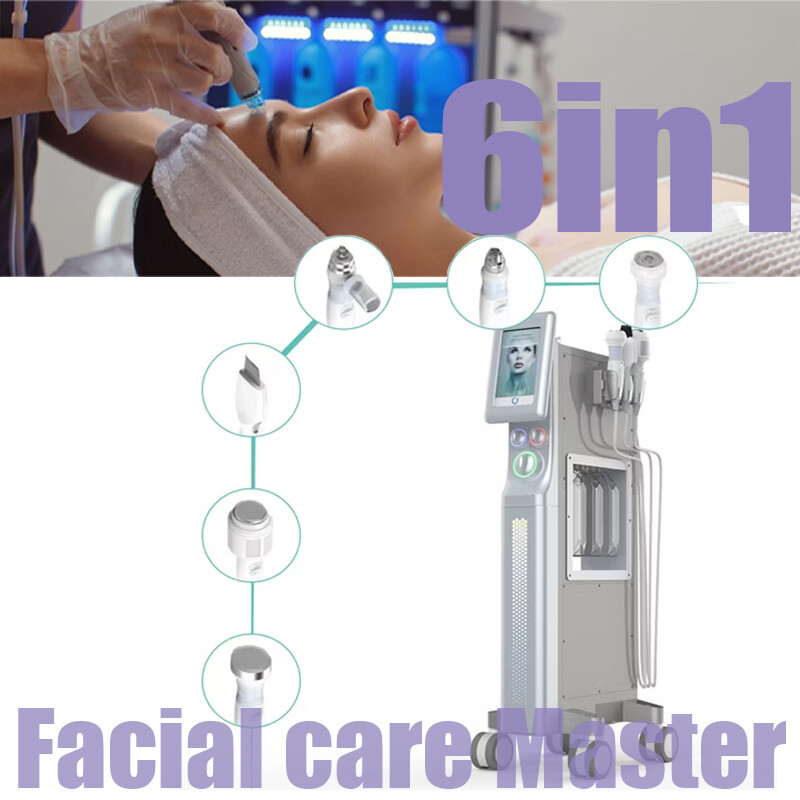 Hydro Dermabrasion Microcurrent 6in1 Facial Machine Face Lift Anti-Wrinkle