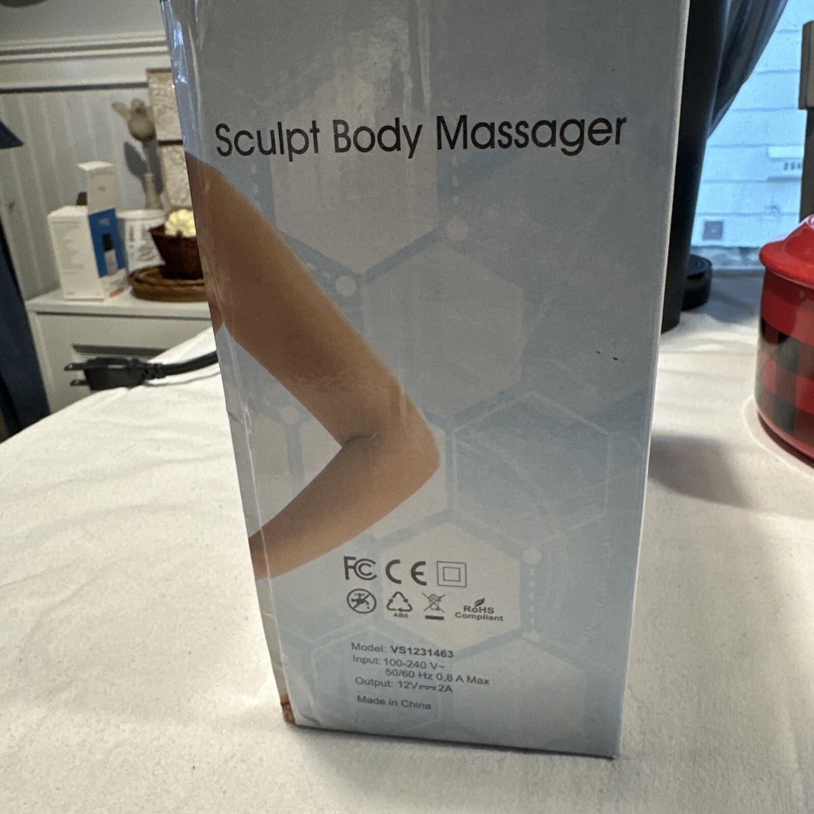 Body Sculpting/Cellulite Portable Handheld Massager w/ 3 Accessories Covers