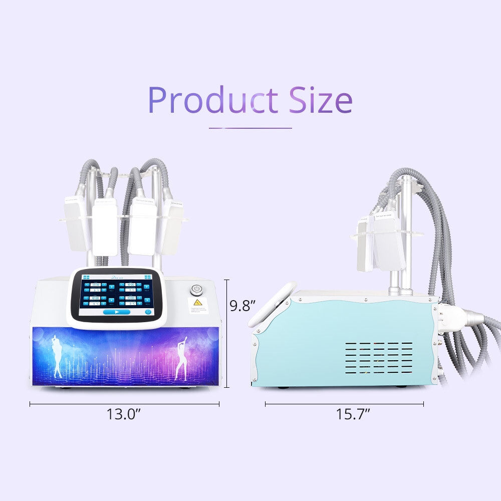myChway 4 Pads Cold Freezing Cool Therapy Freezing Body Massager Beauty Machine