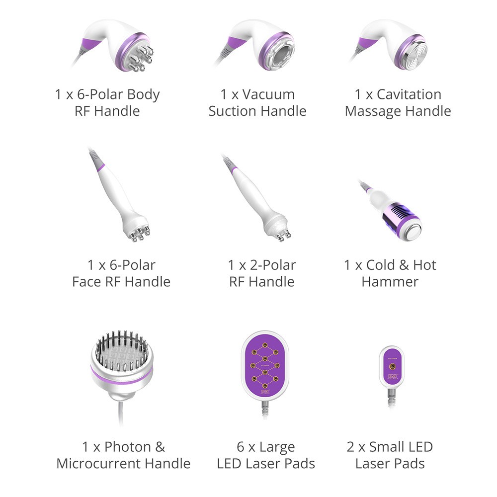 9 in 1 Beauty Machine for Body Massage Facial Skin Care Spa Salon Home Use New