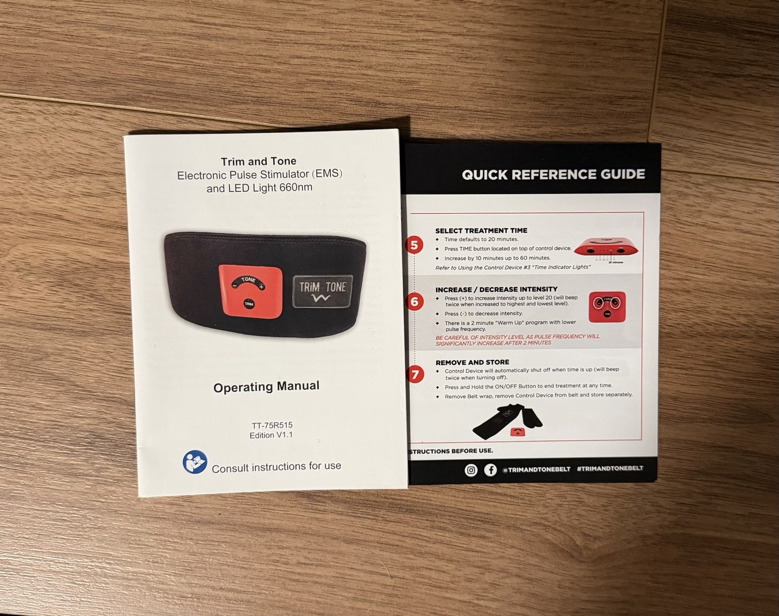 Trim+Tone Belt • Red light Therapy and EMS • NIB