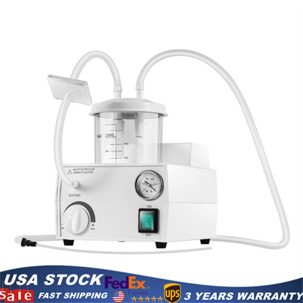 Portable Dental Phlegm Suction Unit Emergency Medical Vacuum Aspirator Machine
